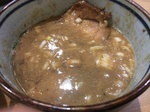 月と鼈煮干しつけ麺スープ.JPG
